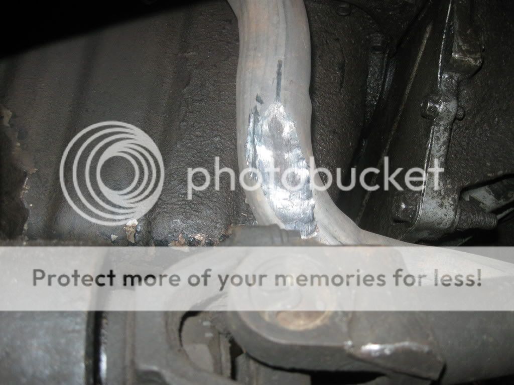 front driveshaft hitting down pipe, and diff possibly hitting oil pan